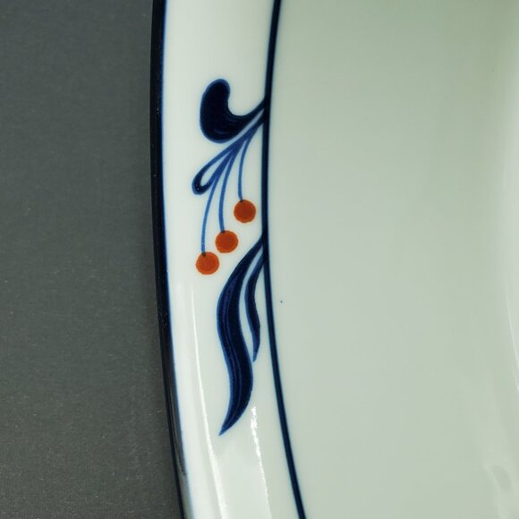 Dansk Bistro Maribro Souffle Casserole White Round Ribbed Baking Serving Dish - Picture 2 of 6